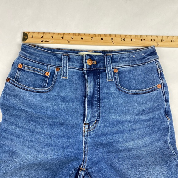 Madewell Jeans Women's Size 26 Curvy Skinny Flare Blue Denim - Picture 10 of 14